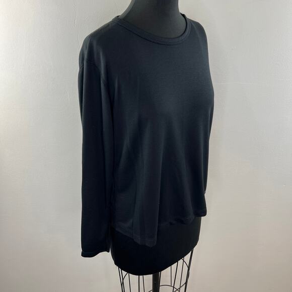 PATAGONIA Capilene Black Crewneck Midweight Long Sleeve Pullover Baselayer Top L - Picture 5 of 10